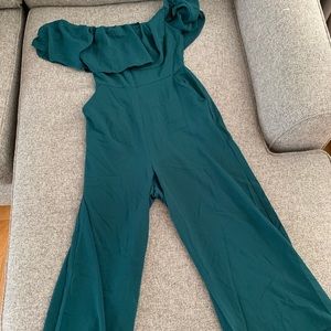Green jumpsuit